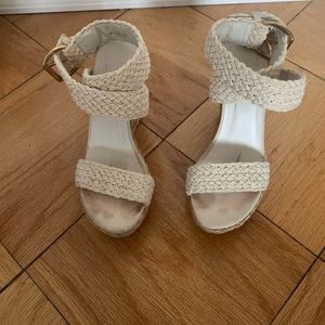 Stuart weitzman espadrille wedge heels